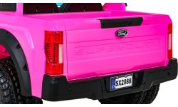 Детский электромобиль Ford Super Duty, розовый