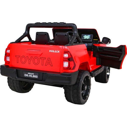Toyota Hilux elektromobilis bērniem, sarkans