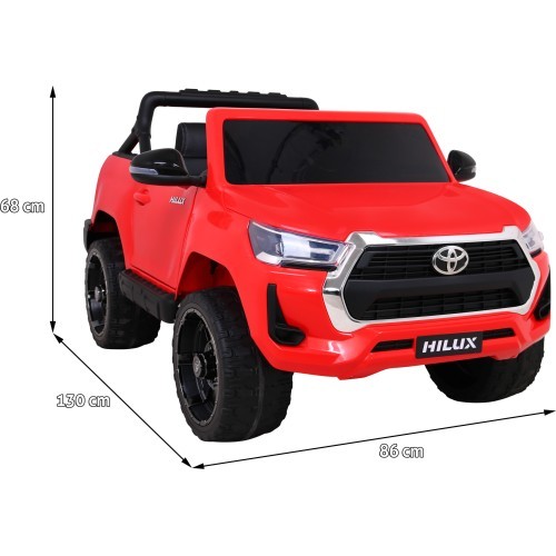 Toyota Hilux elektromobilis bērniem, sarkans