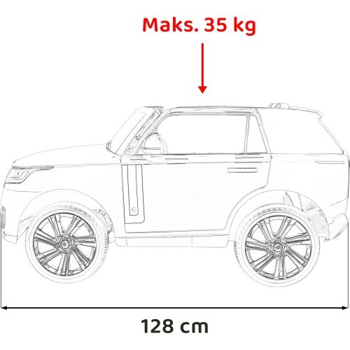 Электромобиль Range Rover SUV Lift, красный