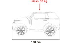 Elektromobilis Range Rover SUV Lift, sarkans