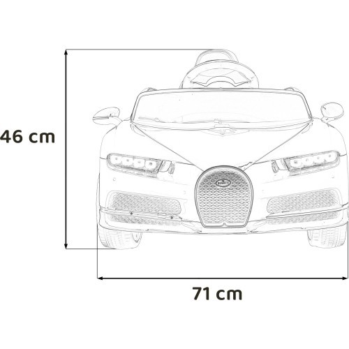 Электромобиль Bugatti Chiron Blue