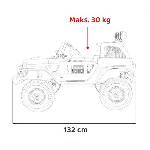 Elektromobilis OFF-ROAD 3.0, rozā