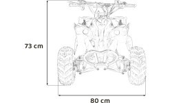 Квадроцикл RENEGADE HighPer 110CC желтый