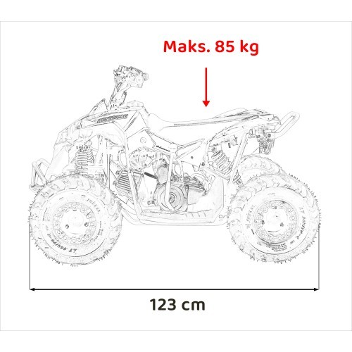 RENEGADE 110CC Gas Powered Vehicles Yellow