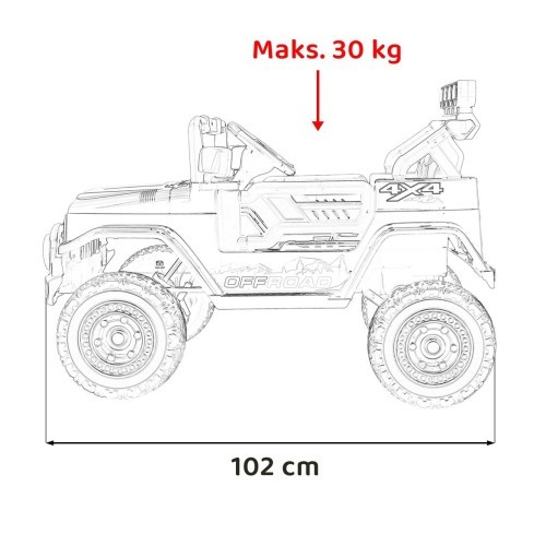 Off-Road CLIMBER vehicle White