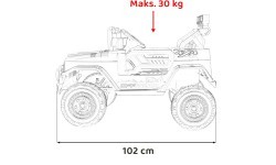 Off-Road CLIMBER vehicle White