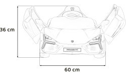 Электромобиль Lamborghini Revuelto, синий