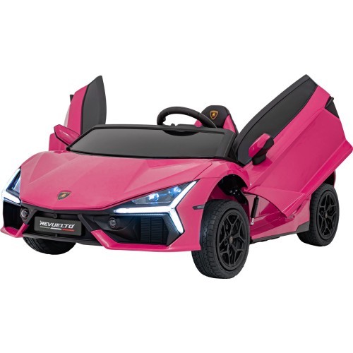 Elektromobilis Lamborghini Revuelto XL STRONG, rozā