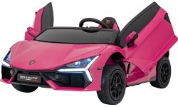 Elektromobilis Lamborghini Revuelto XL STRONG, rozā