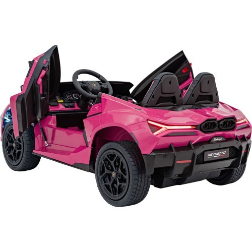 Elektromobilis Lamborghini Revuelto XL STRONG, rozā