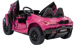 Elektromobilis Lamborghini Revuelto XL STRONG, rozā