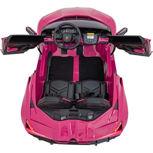 Elektromobilis Lamborghini Revuelto XL STRONG, rozā