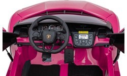 Elektromobilis Lamborghini Revuelto XL STRONG, rozā