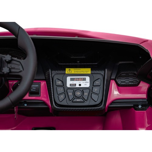 Elektromobilis Lamborghini Revuelto XL STRONG, rozā