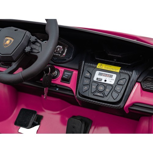 Elektromobilis Lamborghini Revuelto XL STRONG, rozā