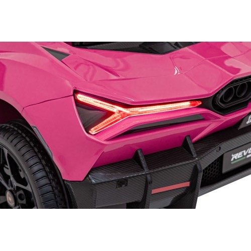 Elektromobilis Lamborghini Revuelto XL STRONG, rozā