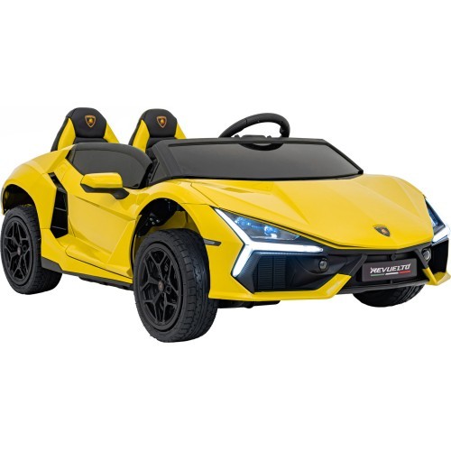 Elektromobilis Lamborghini Revuelto XL STRONG, dzeltens