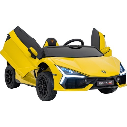 Elektromobilis Lamborghini Revuelto XL STRONG, dzeltens