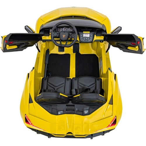 Elektromobilis Lamborghini Revuelto XL STRONG, dzeltens