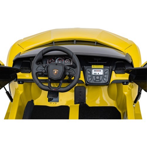 Elektromobilis Lamborghini Revuelto XL STRONG, dzeltens