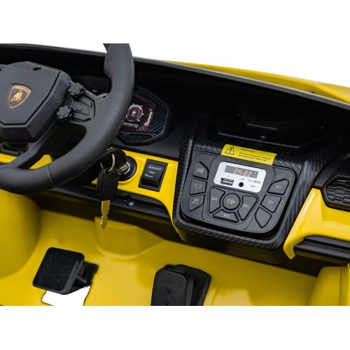 Elektromobilis Lamborghini Revuelto XL STRONG, dzeltens