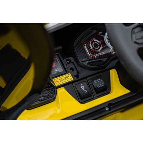 Электромобиль Lamborghini Revuelto XL STRONG, желтый