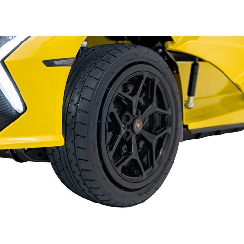 Elektromobilis Lamborghini Revuelto XL STRONG, dzeltens