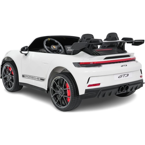 Elektromobilis Porsche 911 GT3, balts
