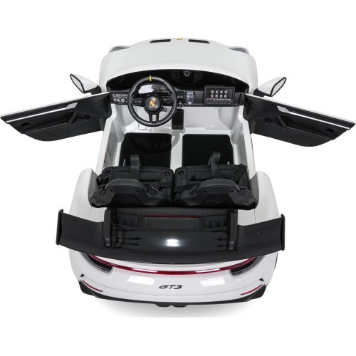 Elektromobilis Porsche 911 GT3, balts