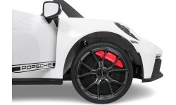 Elektromobilis Porsche 911 GT3, balts