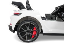 Elektromobilis Porsche 911 GT3, balts