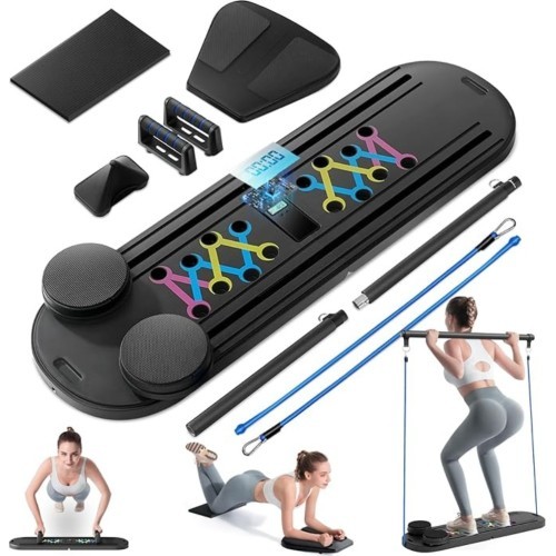 Daudzfunkcionāls atspiešanās un pilates dēlis inSPORTline Pushap Zen