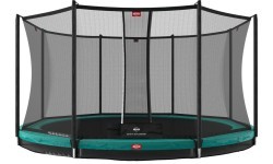 BERG Favorit InGround 430 zaļš + drošības tīkls Comfort