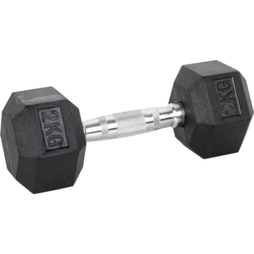 Sešstūra hantele inSPORTline Hexsteel 2 kg