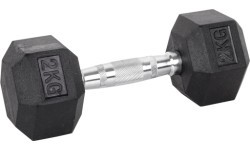 Sešstūra hantele inSPORTline Hexsteel 2 kg
