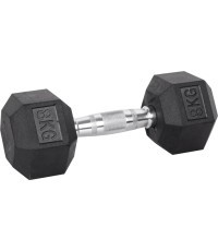 Sešstūra hanteles inSPORTline Hexsteel 8 kg