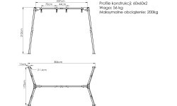 Double swing on bearings (2-station rack) PREMIUM MO-013 - Marbo Sport
