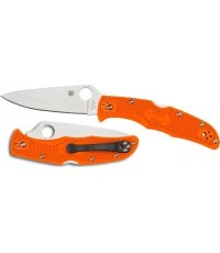 Складной нож Spyderco C10FPOR Endura 4, Flat Ground, оранжевый