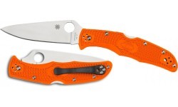Складной нож Spyderco C10FPOR Endura 4, Flat Ground, оранжевый