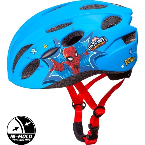 SPIDERMAN Helmet, in-mold, 52-56 cm (blue/red)