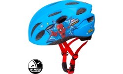 Шлем SPIDERMAN, in-mold, 52-56 см (синий/красный)