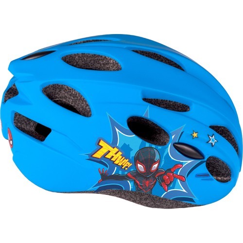 SPIDERMAN ķivere, in-mold, 52-56 cm (zils/sarkans)