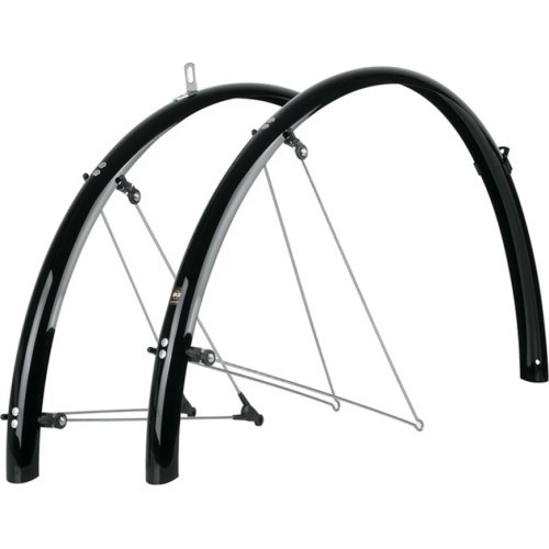 Dubļusargu komplekts SKS Bluemels Shiny 60mm 28" (melns)
