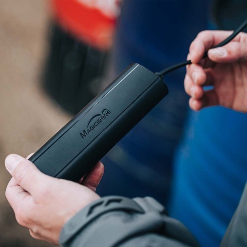 Lukturis ar ārējo bateriju MagicShine MJ-6118, 7,2V, 10Ah, ar USB pieslēgvietu