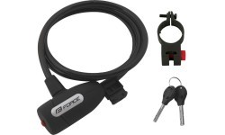 FORCE Lux troses slēdzene, 120/8mm (melna)