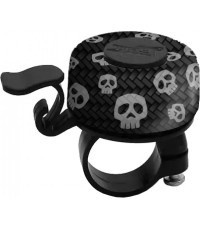 BONIN Skulls velosipēda zvans (melns/pelēks)