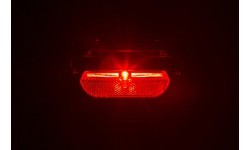 BONIN rear light for rack, dynamo-powered, 6V 111x36x39mm