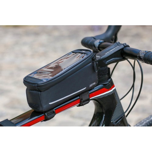 Сумка на раму ZEFAL с держателем для телефона 0,8 л (черная)