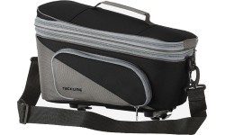 Сумка Racktime Talis Plus 2.0 на багажник, snap-it 2, 8l+7l (чёрная)